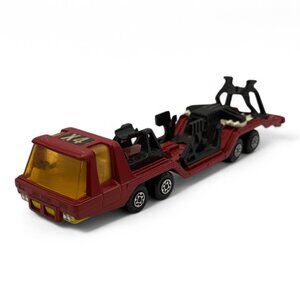 Vintage Lesney Matchbox Super Kings K-13 Aircraft Transporter Die-Cast 8" Red To